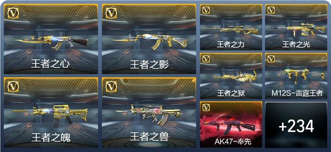 穿越火线：枪战王者V8 14王者武器 405英雄武器 新锐