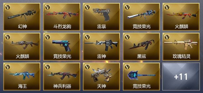 穿越火线（CF）44V武器 15V角色 6皮肤 可排位