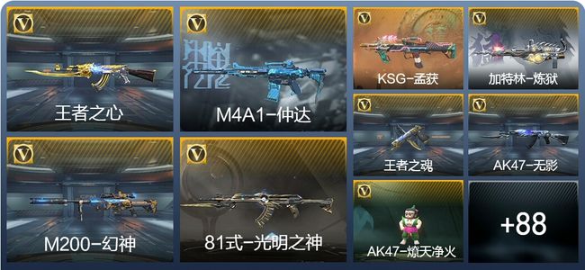 穿越火线：枪战王者3王者武器 97英雄武器 2英雄角色 94万化 枪王SSS