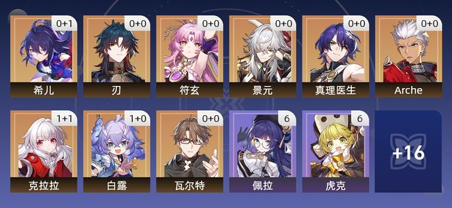 崩坏：星穹铁道14黄 11角色黄 3光锥黄 9五星角色 3五星光锥 65级 男主