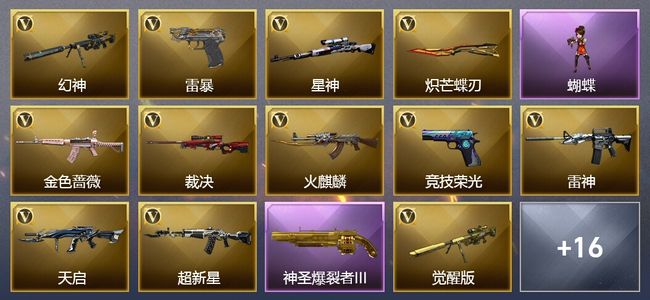 穿越火线（CF）39V武器 1V角色 12皮肤 可排位