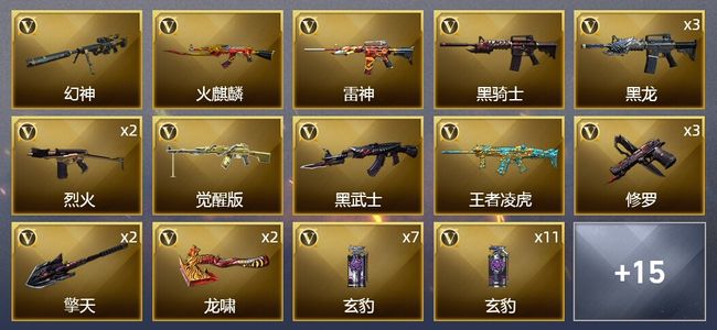 穿越火线（CF）70V武器 3V角色 7皮肤 可排位 传奇