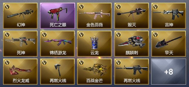 穿越火线（CF）17V武器 9皮肤 可排位 传奇