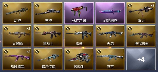 穿越火线（CF）15V武器 9皮肤 可排位 传奇