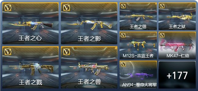 穿越火线：枪战王者24王者武器 186英雄武器 9英雄角色 415万化 专家