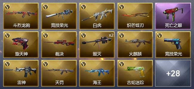 穿越火线（CF）49V武器 1V角色 10皮肤 可排位 枪王