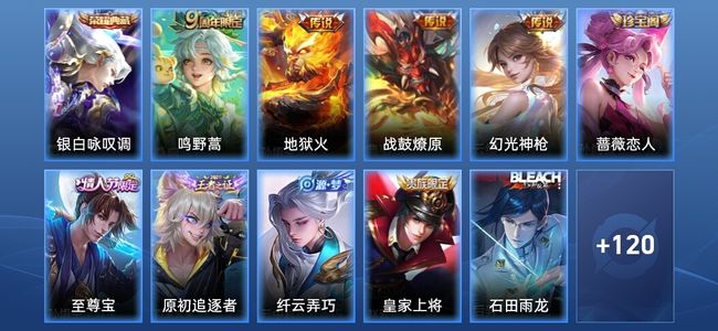 王者荣耀V5 1典藏 4传说 28史诗 131皮肤 至尊星耀IV