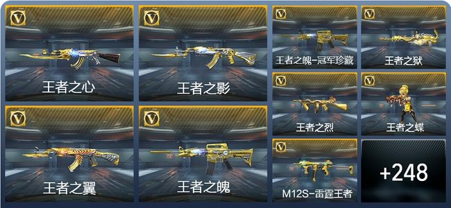 穿越火线：枪战王者31王者武器 257英雄武器 21英雄角色 421万化 枪皇