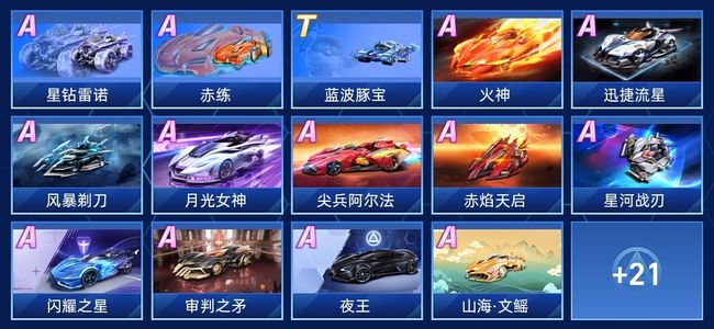 QQ飞车手游V5 1永久T车 27永久A车 35永久赛车 12宠物 女号 车神