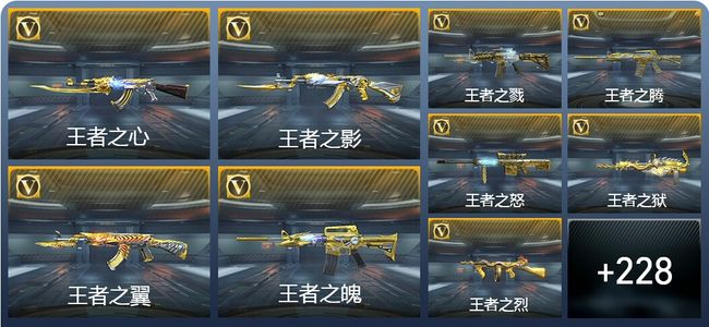 穿越火线：枪战王者25王者武器 265英雄武器 417万化 枪王SSS