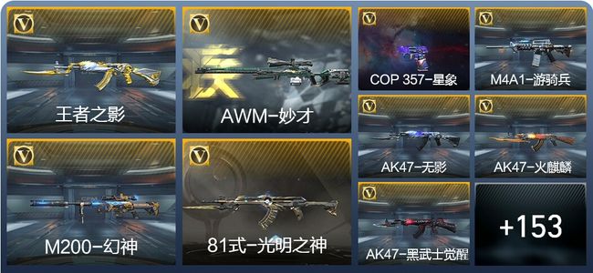 穿越火线：枪战王者V6 3王者武器 162英雄武器 5英雄角色 144万化 专家S