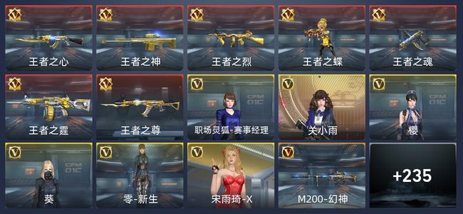 穿越火线：枪战王者7王者 243英雄武器 6英雄角色 315万化 专家S
