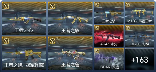 穿越火线：枪战王者21王者武器 174英雄武器 7英雄角色 339万化 枪王SS