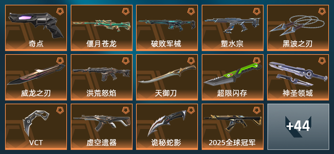 无畏契约15橙皮 5紫皮 58皮肤 35680皮肤总价值 910已用源晶 钻石
