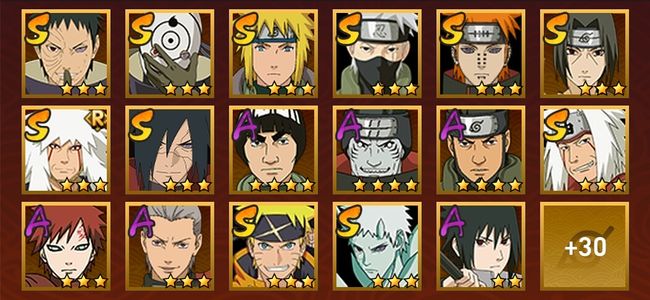 火影忍者V8 11S忍 36A忍 156忍 1478S碎片 17通灵 700W战力 下忍