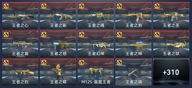 穿越火线：枪战王者38王者 314英雄武器 10英雄角色 547万化 专家S
