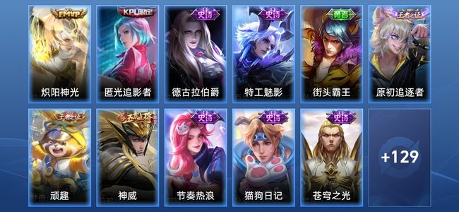 王者荣耀1传说 27史诗 141皮肤 120英雄 最强王者