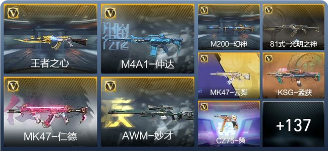 穿越火线：枪战王者V2 1王者武器 160英雄武器 4英雄角色 289万化 枪皇