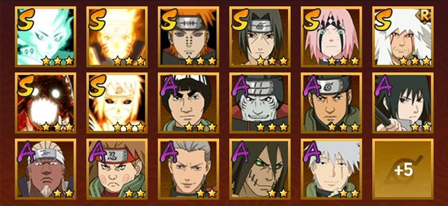 火影忍者V10 8S忍 14A忍 87忍 1045S碎片 13通灵 400W战力 上忍