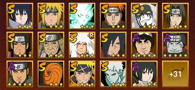 火影忍者V10 13S忍 35A忍 157忍 1581S碎片 17通灵 700W战力 前500名 上忍