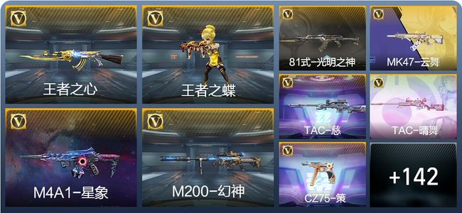 穿越火线：枪战王者V5 6王者武器 177英雄武器 30英雄角色 294万化 枪圣S