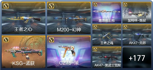 穿越火线：枪战王者V3 3王者武器 186英雄武器 6英雄角色 420万化 枪圣SS