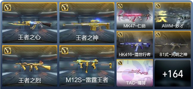 穿越火线：枪战王者10王者武器 173英雄武器 6英雄角色 309万化 枪皇SS