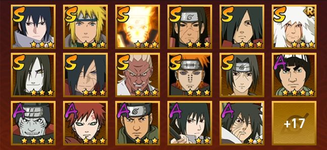 火影忍者V9 11S忍 23A忍 127忍 1341S碎片 13通灵 400W战力 上忍