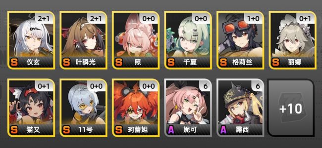 绝区零18黄 14角色黄 9S角色 4S音擎 4S邦布 女主 56