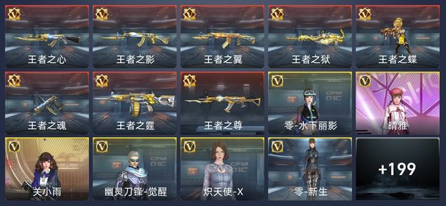 穿越火线：枪战王者8王者 205英雄武器 8英雄角色 412万化 新锐