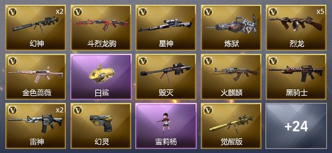 穿越火线（CF）40V武器 2V角色 14皮肤 可排位 枪王