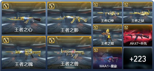 穿越火线：枪战王者V8 28王者武器 249英雄武器 10英雄角色 475万化 传奇