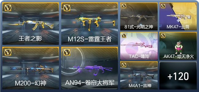 穿越火线：枪战王者V2 3王者武器 148英雄武器 4英雄角色 181万化 大师