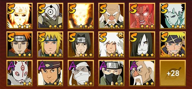 火影忍者V10 12S忍 33A忍 159忍 1577S碎片 19通灵 700W战力 前1000名 暗部