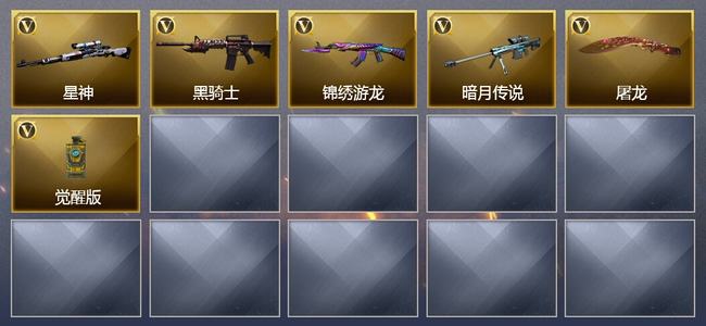 穿越火线（CF）6V武器 2皮肤 可排位 新锐