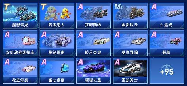 QQ飞车手游V7 2永久T车 74永久A车 109永久赛车 49宠物 男号 钻石