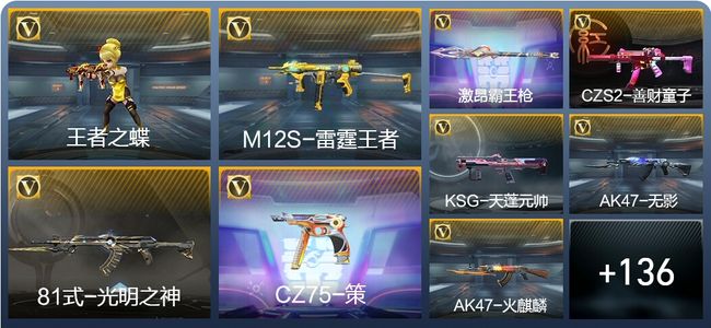 穿越火线：枪战王者V5 2王者武器 160英雄武器 1英雄角色 321万化 专家S