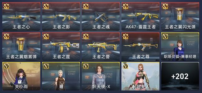 穿越火线：枪战王者9王者 209英雄武器 7英雄角色 345万化 新锐