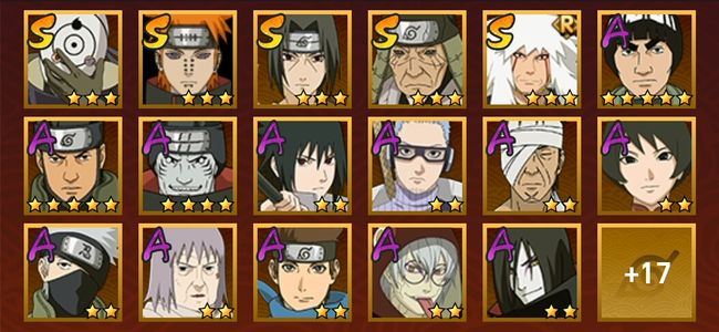 火影忍者V5 6S忍 28A忍 105忍 849S碎片 15通灵 500W战力 上忍