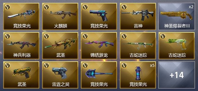 穿越火线（CF）27V武器 1V角色 2皮肤 可排位 新锐