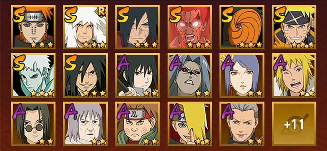 火影忍者V10 8S忍 20A忍 76忍 932S碎片 14通灵 300W战力 上忍