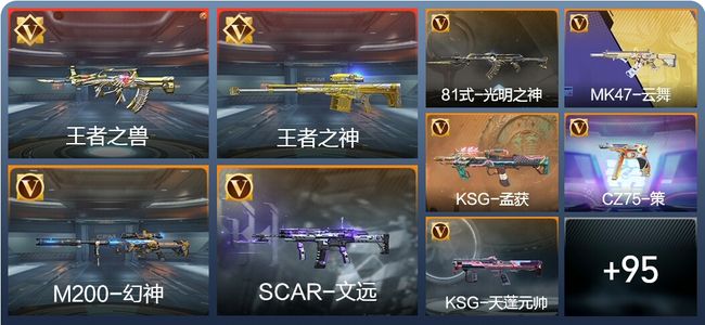 穿越火线：枪战王者V4 7王者 222英雄武器 大师