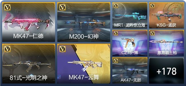 穿越火线：枪战王者V4 1王者武器 189英雄武器 5英雄角色 281万化 枪圣
