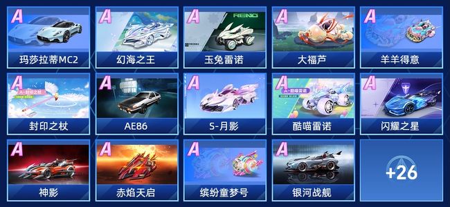 QQ飞车手游V6 21永久A车 40永久赛车 19宠物 女号 铂金