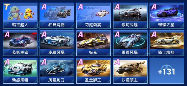 QQ飞车手游V10 1永久T车 69永久A车 145永久赛车 77宠物 女号 铂金