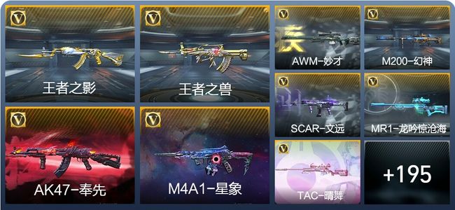 穿越火线：枪战王者4王者武器 204英雄武器 9英雄角色 378万化 枪王S