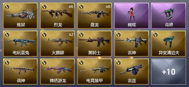 穿越火线（CF）51V武器 2V角色 5皮肤 可排位 专家