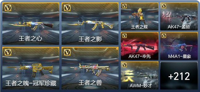 穿越火线：枪战王者11王者武器 221英雄武器 6英雄角色 374万化 专家S