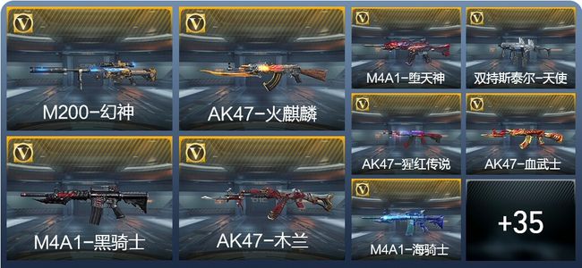穿越火线：枪战王者V1 1王者武器 49英雄武器 73万化 大师S