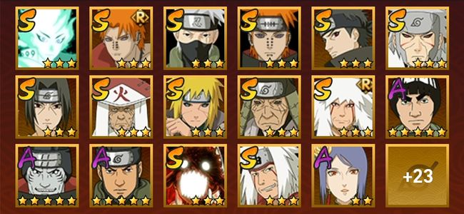 火影忍者V13 13S忍 27A忍 140忍 1795S碎片 17通灵 1000W战力 前50名 上忍